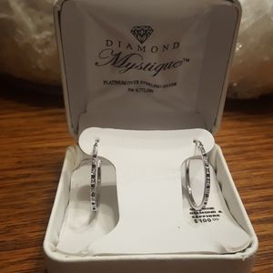 Diamond Mystique Diamond & Blue Sapphire Earrings